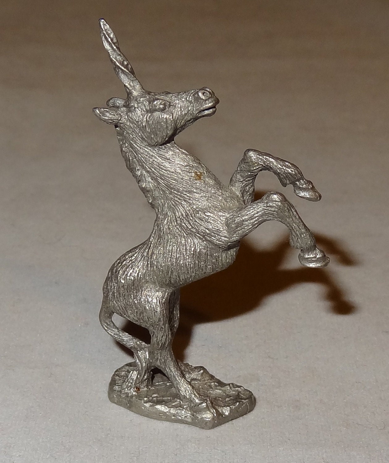 Vintage Pewter Unicorn Figurine