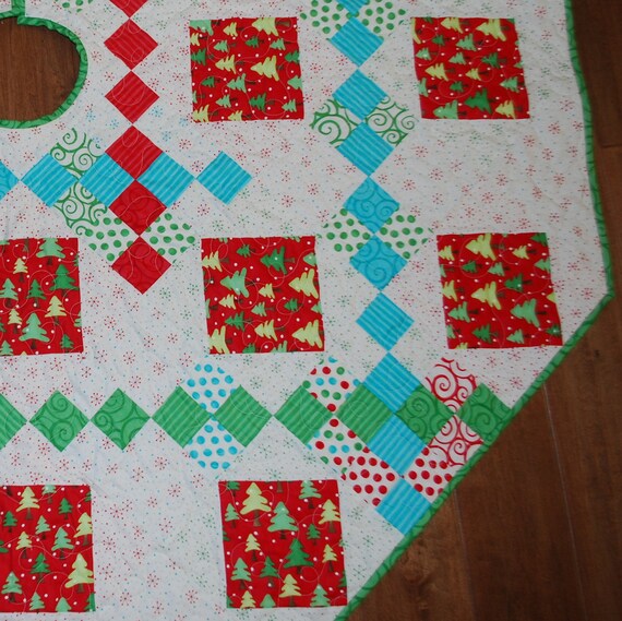 large quilted christmas tree skirt ready set snow by large quilted christmas tree skirt ready set snow by