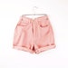 Rose High Waisted Shorts / Denim Cut offs - XS