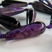2 Sardonyx Beads Tear Drop Faceted Bead PurpTear