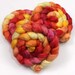 BFL Wool/ Sparkle Roving - Handpainted Roving for Spinning or Felting