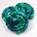 Alpaca/ Silk/ Merino Wool Roving - Handpainted Spinning Fiber