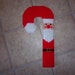 Handmade Santa Claus Door Hanger Plastic Canvas