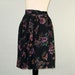 RESERVED for Sarah---Vintage 80s Skirt / Mini / FLORAL TAPESTRY / m-l