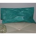 RESERVED for CHRISSIE - Raw Edge Leather Clutch in Turquoise Leather - UOOAK- High Quality Premium European Leather