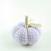 Lavender Polka Dot Pumpkin Pincushion Purple Fall Decor