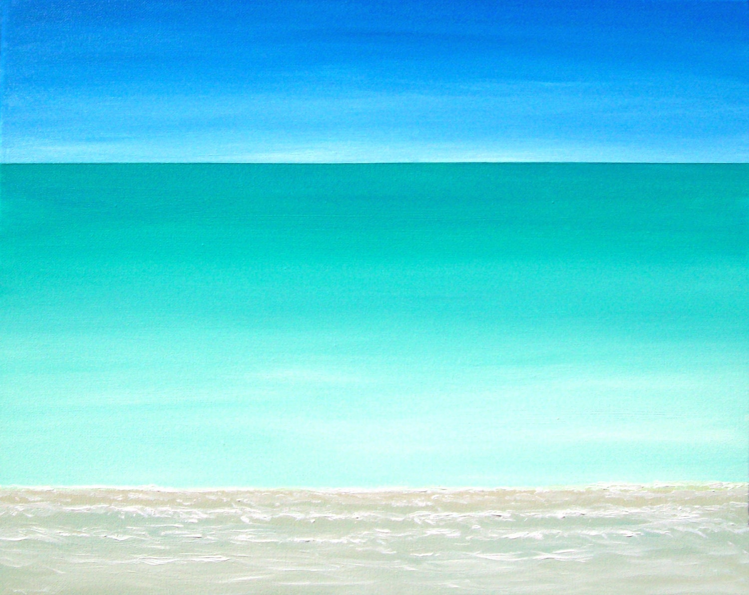 Beach Painting Ocean Painting Modern Beach Art Contemporary