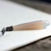Icicle - Frost Ombre Necklace Long Sterling Silver Necklace with Gray Chalcedony Teardrop Winter Holiday Fashion