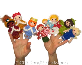 Chistmas NATIVITY Finger Puppets Pdf Email Crochet PATTERN