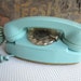 Vintage Turquoise Blue Princess Telephone Western Electric Rotary Phone