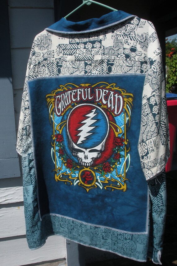 grateful dead men's button down shirt