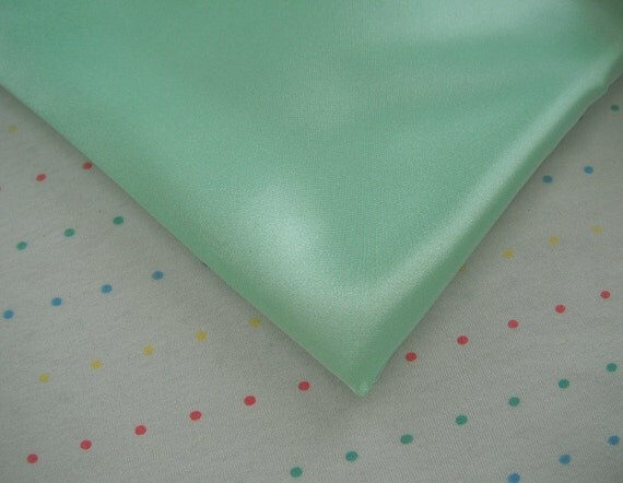 Mint Green Satin Lining Fabric 60 Wide BTY