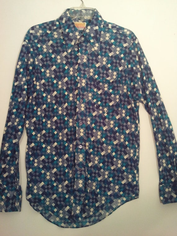 Men's 70s polyester shirt Zayre Menshop by Matt by BrightCloset