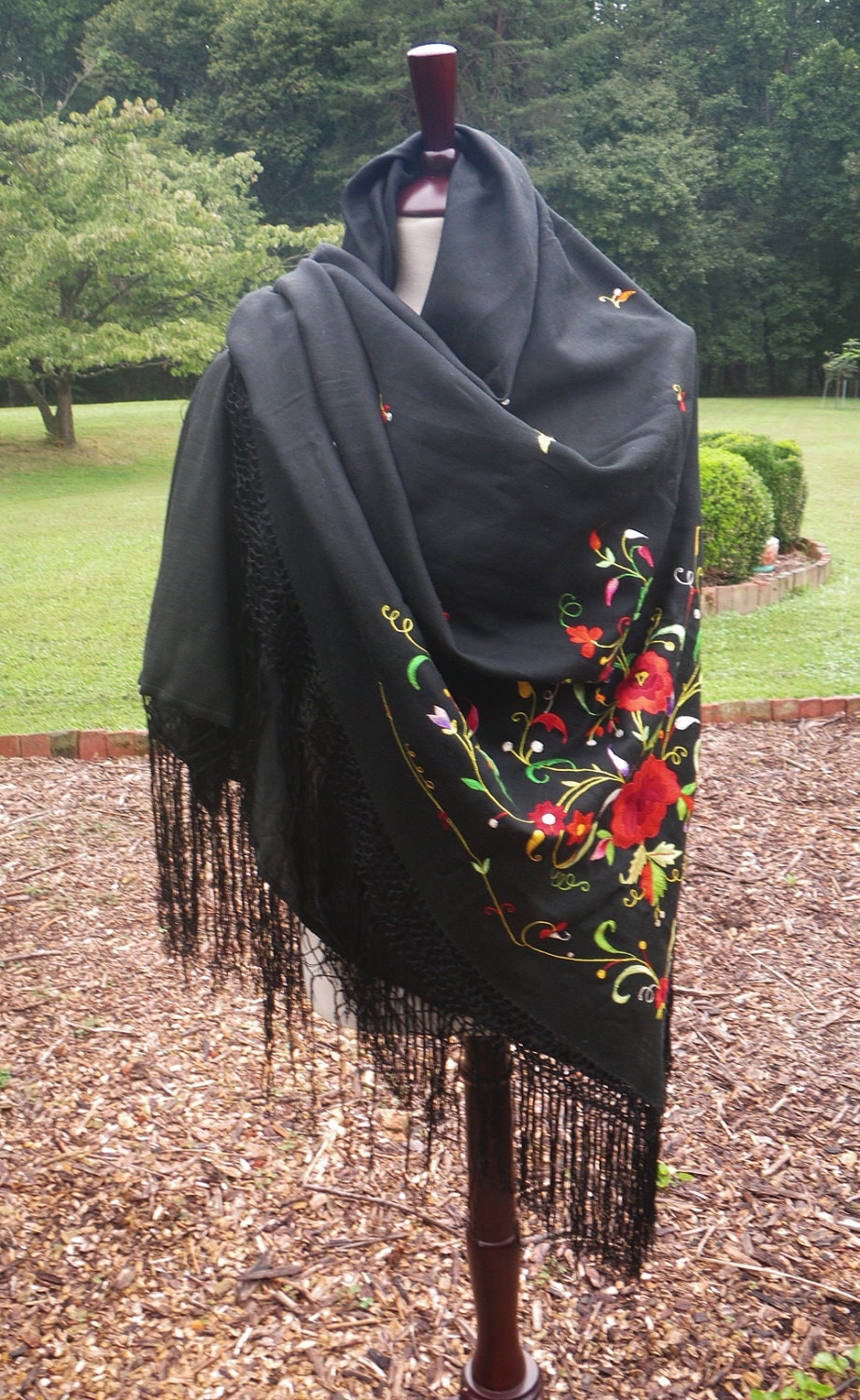embroidered spanish shawl