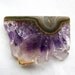 Amethyst Crystal Slice, double drill rectangle, 42.5 x 32 x 7.5mm (6e5)