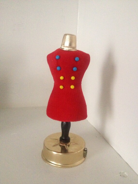 Items similar to Vintage dress form shaped tape measure for sewing on Etsy