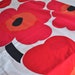 Marimekko Pillowcase Shams - Red and Pink Unikko Poppies - King Size Pair