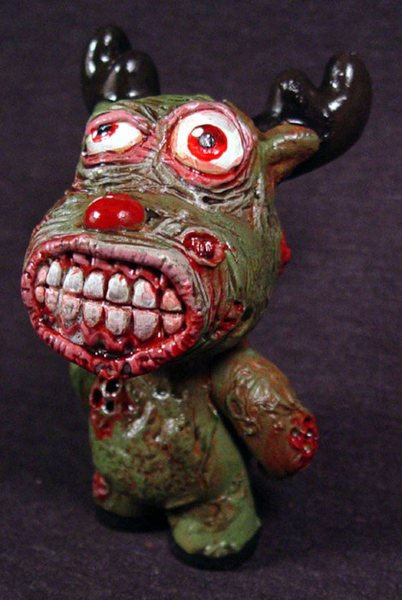 Nightmare Before Christmas Stylized Zombie Reindeer Rudolph Munny ...