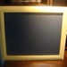 Chalkboard, Large Yellow Framed, KItchen, Wedding Chalkboard (19 1/2 x 23 1/2 inches)