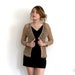 ON HOLD 80s Crochet Cardigan Sweater Sz S / M