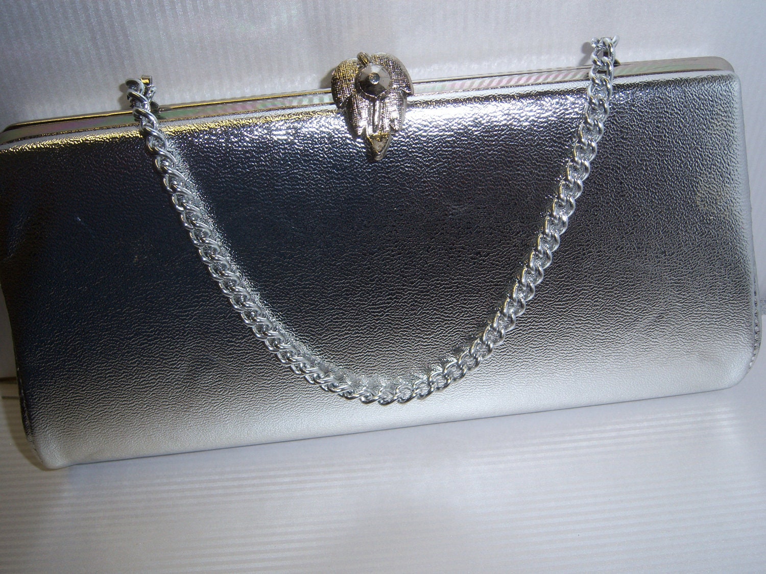 Vintage Silver Clutch Purse