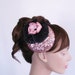 Cocktail Hat Fascinator in Sparkled Pink Sequined like in Royal Wedding. Handmade and OOAK.