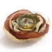For Her --- FREE SHIPPING --- Earthy Colors ... Autumn ... Fall ... Flower Brooch ... Fabric Jewlery