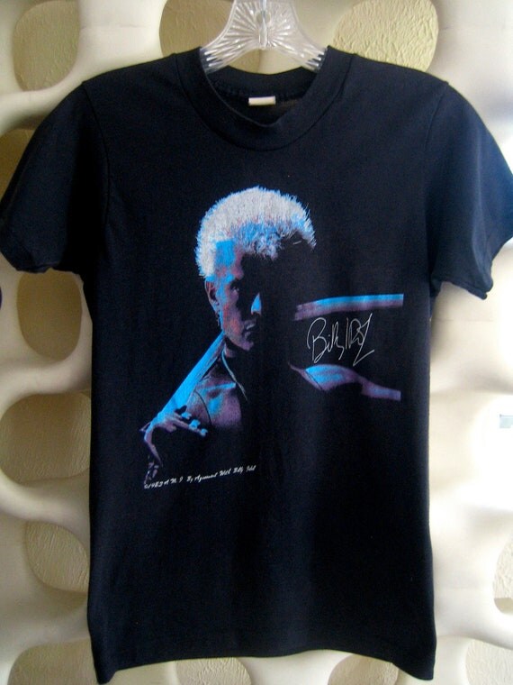 Billy Idol Concert T Shirt Rebel Yell Tour 1983 1984 Size