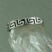 Silver Greek Ring / Greek Key Ring / Sterling Silver Ring / Unisex Ring