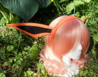 Flareon cosplay ears - eevee evolution - pokemon - EARS ONLY