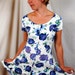 Vintage 80s Summer Floral Dress