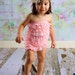 Clearance Sale. Chicaboo Peachy Pink Lace Petti Romper size toddler 2-4 years