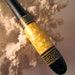 The "Petite" Greek Key Hair Stick Featuring African Blackwood Inlaid with Lemon Fresh Water Pearls and Citrine