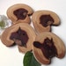Cedar Wood Buttons - 4 Wooden Tree Branch Buttons - 2 5/8 x 2 3/8 inches, 2 Holes, For Knitting, Journals, Pillows, Purses