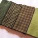 Hand Dyed Felted Wool Fabric - Green solids / textures - for Rug Hooking, Applique, Penny Rugs and Sewing Projects/ H183