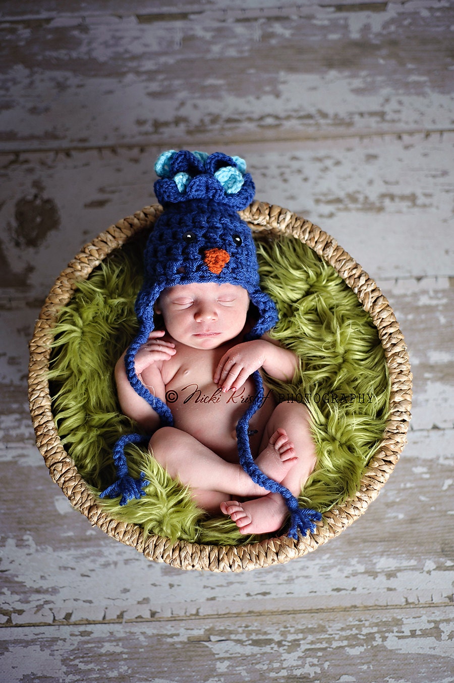 Baby Animal Hat Newborn Photo prop outfit Crochet Baby Hat