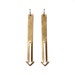 brass downward earrings
