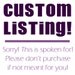 Custom Listing for Julitastic