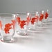 Vintage glasses pink elephant