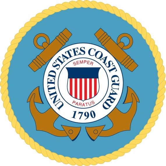 Coast Guard Logo Cross Stitch Printed Pattern by jpcrossstitch