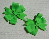 Neon green Hairbow pair Il_170x135