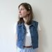 Vintage 90s Teen Dream Denim Blue Jean Vest