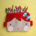 Red hair sweet face zipper pouch