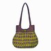 Purple/Green Handmade Purse Roomy/ Lightweight Handbag Womens Accessory Ladies Purse Classy Curvy Bag Christmas Gift Idea by CraftCrazy4U