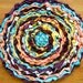 Country Crocheted Rag Rug - Multicolored - Upcycled Fabrics