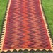 Super Traditional Maimana Hand woven Rug/Kilim Runner from Afghanistan.