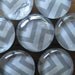The Pale Gray Chevron Set - 8 Piece Glass Magnet Set - Fridge Glass Magnets - Magnet Set Glass - Glass Bubble Magnets - Fridge Magnets