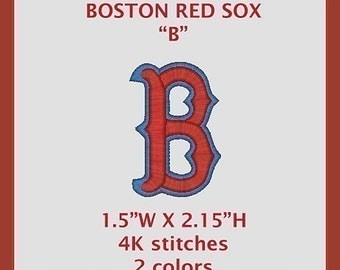 BOSTON RED SOX B machine embroidery design file