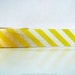 Stripe Yellow Washi Tape Diagonal (Chugoku) Yellow wedding decor tape