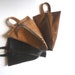 ON SALE 30 % OFF - Leather zipper pouch - black
